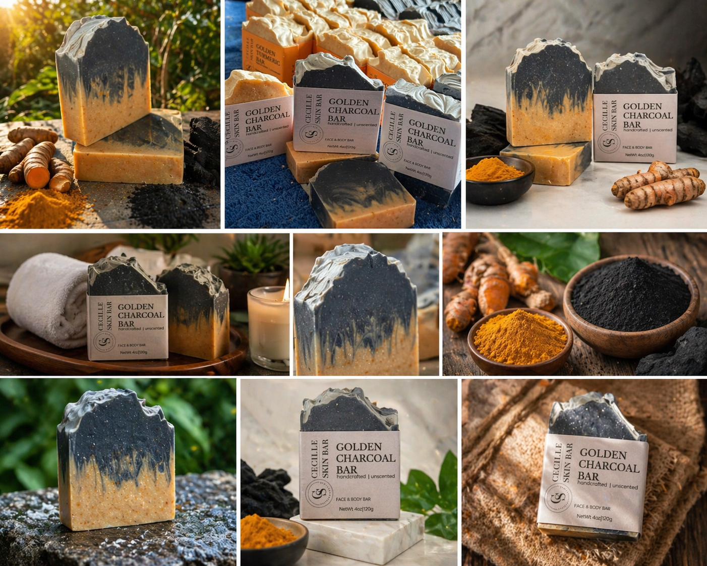 GOLDEN CHARCOAL BAR  (Limited)